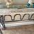 Console table, code table, end table glass metal scroll beige 15 thumbnail