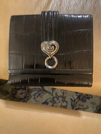 Beautiful Brighton Black Patent Faux Eel Skin Wallet 1