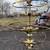Dramatic Brass Hoop (partial) Chandelier 2 thumbnail