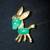 VINTAGE DESIGNER 1968 MARCEL BOUCHER GREEN DONKEY BROOCH PIN 3 thumbnail