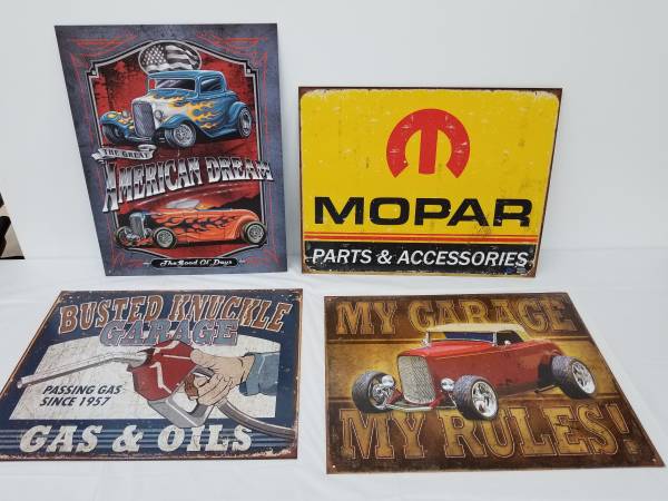 Metal tin signs 1