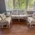 Vintage Rattan 4-piece furniture Pearl finish 1 thumbnail