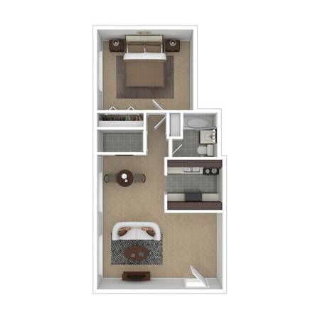 Pet-Friendly One-Bedroom Apartment with Individual Climate Control 1