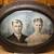 Antique 1920s Oval Bubble Glass Frame 25x19 Portrait 1 thumbnail