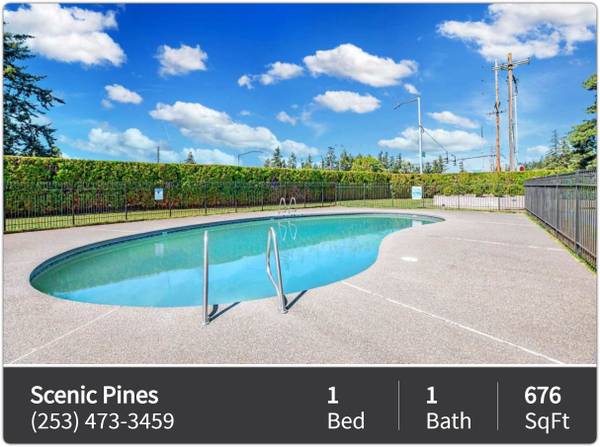 $1,241 / 1br - 676ft2 - WE LOVE OUR PETS!! Great Community for Animal-Lovers! (Tacoma)63786614166531121