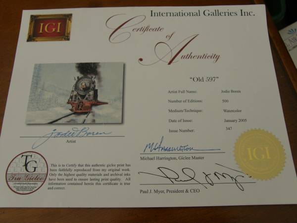 Train Old 597 Canvas Print 1