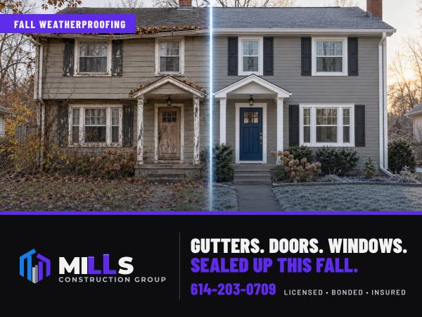 Fall Weatherproofing: Gutters, Doors, Windows, Insulation, Spray Foam 1