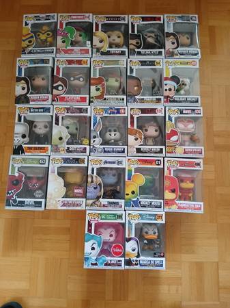 22 POP FUNKO PVC FIGURES - all like new 1