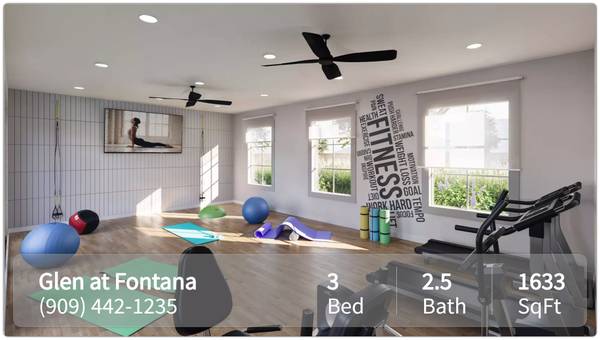 $4,150 / 3br - 1633ft2 - Spacious 3 Bedroom floorplans! Come see our great community! (Fontana)64028082664065122