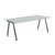 Excellent Condition Glass Top 31" x 63" Desk w/Adjustable Height Legs 13 thumbnail