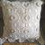 Two Lacy Crochet Flower Throw Pillows 3 thumbnail