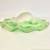 Green & White Murano Glass Bowl with Ruffle / Swirl Edge 4 thumbnail