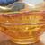 Vintage MCM Bartlett Collins Amber Pressed Glass Serving Bowl 3 thumbnail
