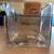 Handblown Clear Cube Glass Vase/Candle Holder 3 thumbnail