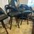 4 Mid Century Black Leather Counter Height Barstools 25” Seat Height 4 thumbnail