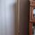 Heavy tall Brass Lamp, Simple Elegant Styling.  Beautiful Crimped glas 1 thumbnail
