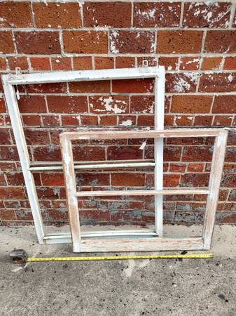 Vintage Wood Window Frames 1