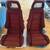 Pair Vintage Recaro Racing Race Car Seats Maroon fabric fish net head 1 thumbnail