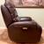 Oversized Genuine Leather Power Headrest Recliner Rocker Chair 4 thumbnail