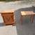 Set of Four (4) Folding Solid Pine Cocktail Tables And Storage Cabinet 1 thumbnail