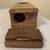 Michael Elkan Studio Maple Burl Wood Clock & Stamp Dispenser 5 thumbnail