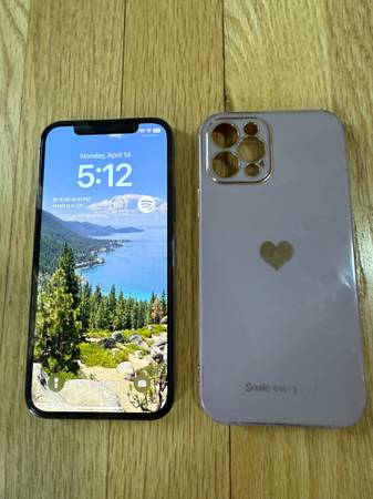 UNLOCKED MINT iPhone 12 Pro 256GB Black 88% Battery Health + Case 1