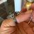 Vintage Sterling Silver Ring with Natural Garnet Stone Adjustable Size 7 thumbnail