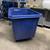 Rubbermaid Uline Poly Box Cube Truck Plastic Bin Hamper on wheels 2 thumbnail