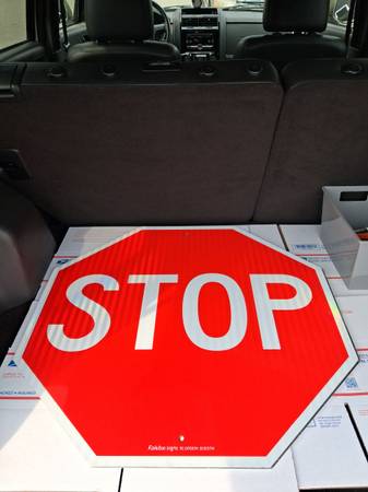 🛑New Stop Sign | Best Deal | Engineer Grade | 30"×30" 1