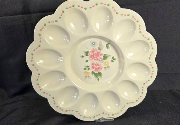 Deviled Egg Holder, Tea Rose Like, Plastic, Made in China 1