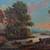 Large Antique Oil Painting: Hudson River Style 2 thumbnail