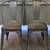 Two Stackable Metal Chairs With Wooden Seats 1 thumbnail