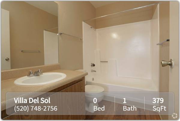 $739 / 379ft2 - Let us show you the home of your dreams! Tour our Studio! (Tucson - Villa Del Sol)63675082110211121
