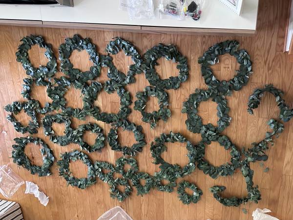 24 assorted size hearth and hand eucalyptus wreaths 1
