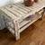 Shelving planter vase stand organizer solid wood distressed white 4 thumbnail