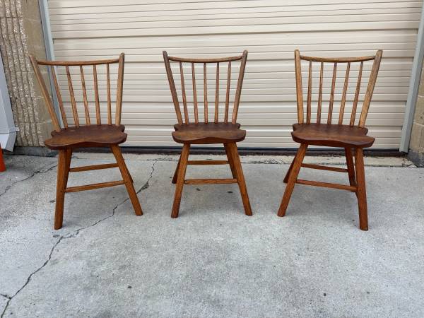 Sillas de comedor windsor antiguas del siglo XIX. Juego de 4 - $1.990 (Fairfax)63471431681795121