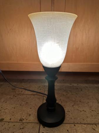 Desk Table Lamp 16" H Glass Globe With Touch Control 1