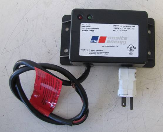 MTU Generator Battery Charger 79100 12  VDC 6 Amps Portable Charging 1