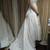 JIM HJELM Off Shoulder White Silk Wedding Gown, Sz 10 1 thumbnail