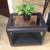 Black End table with beveled glass top 9 thumbnail