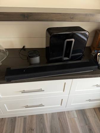 Like new Sonos Gen 3 Subwoofer, Sonos Playbar,  & Sonos Play 1 speaker 1