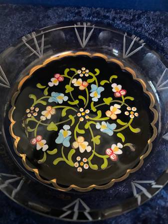 Pasabahce hand painted small dish 1