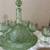 ✨Antique Green Glass Decanter Set 3 thumbnail