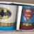 DC COMICS SUPERMAN & BATMAN GLITTER LOGO CERAMIC MUG SET COFFEE, TEA, 2 thumbnail