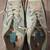 Women's size 7.5 Boys Size 5.5 Converse Aqua Blue low tops 1 thumbnail