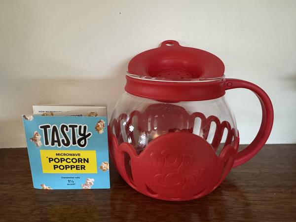 Tasty Microwave Popcorn Popper Dishwasher Safe 1