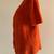 Orange Handmade Crochet Knit  Buttoned Top for Women Short Sleeve 2 thumbnail