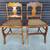 Matching Pair of Antique Tiger Maple Chairs with Cane Seats. 3 thumbnail