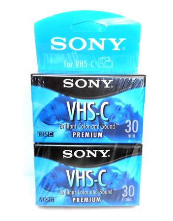2 Pack Sony VHS-C Camcorder Tapes 1