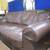 Brown Leather Sofa  #3765 3 thumbnail